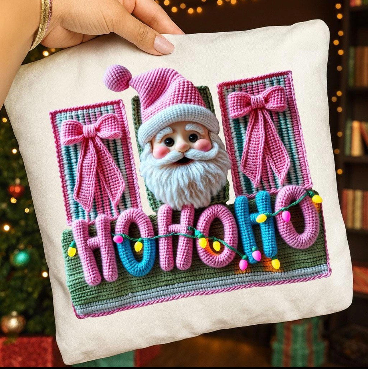 DTF Transfer- HOHOHO Pink