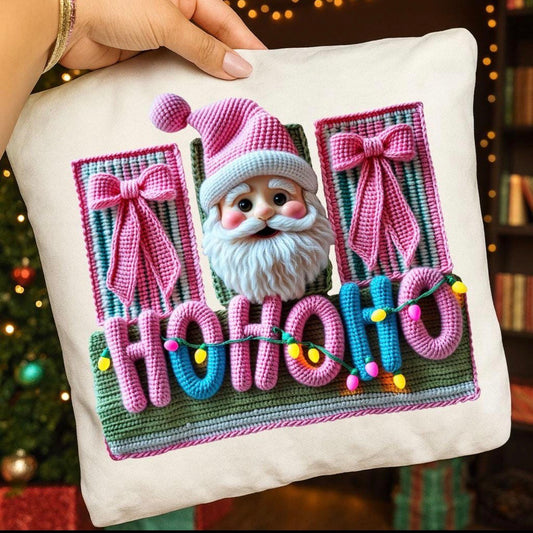 DTF Transfer- HOHOHO Pink