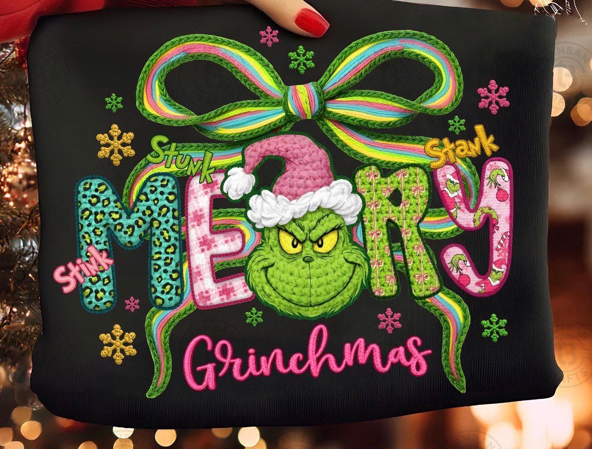 DTF Transfer- Merry Grinchmas