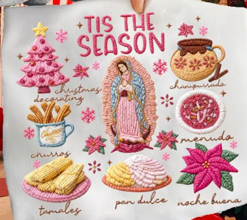 DTF Transfer- Tis the season Pink