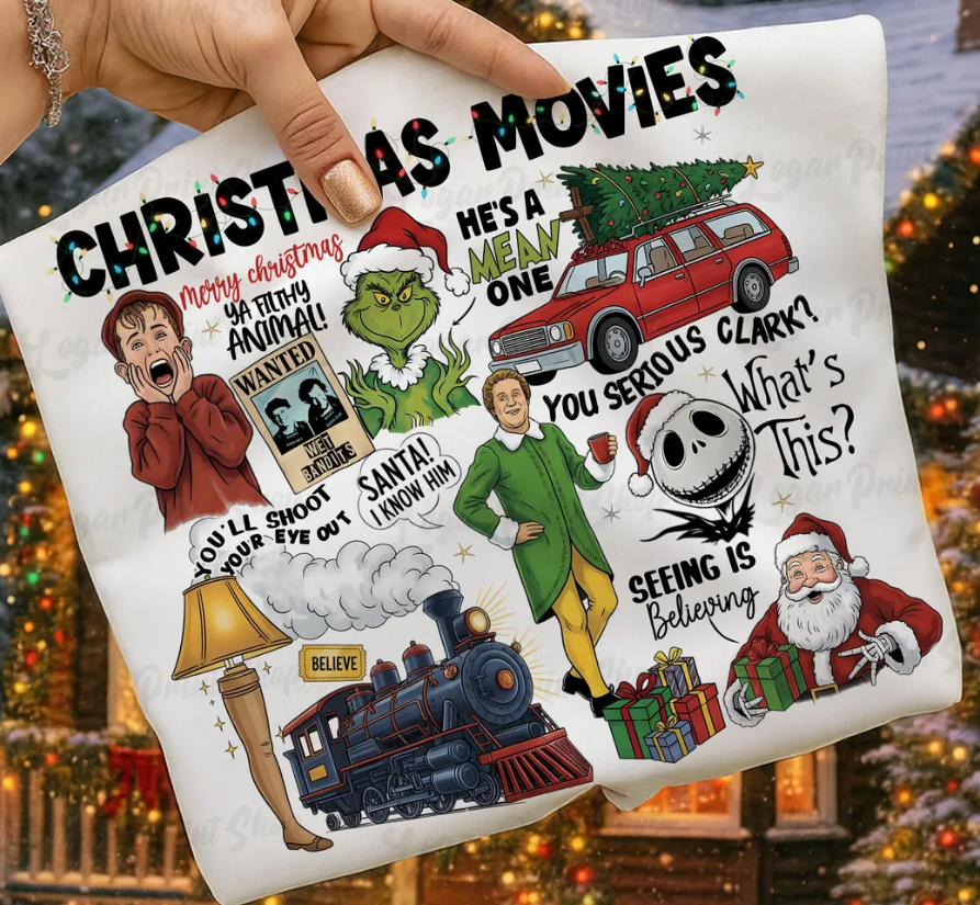 DTF Transfer- Christmas Movies