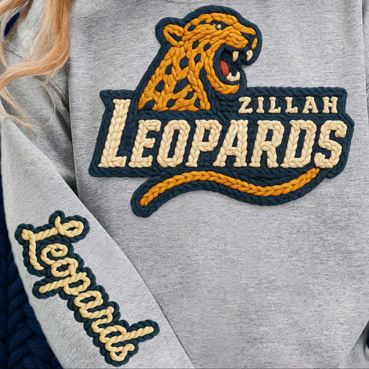 Faux Yarn School Mascot HOODIE